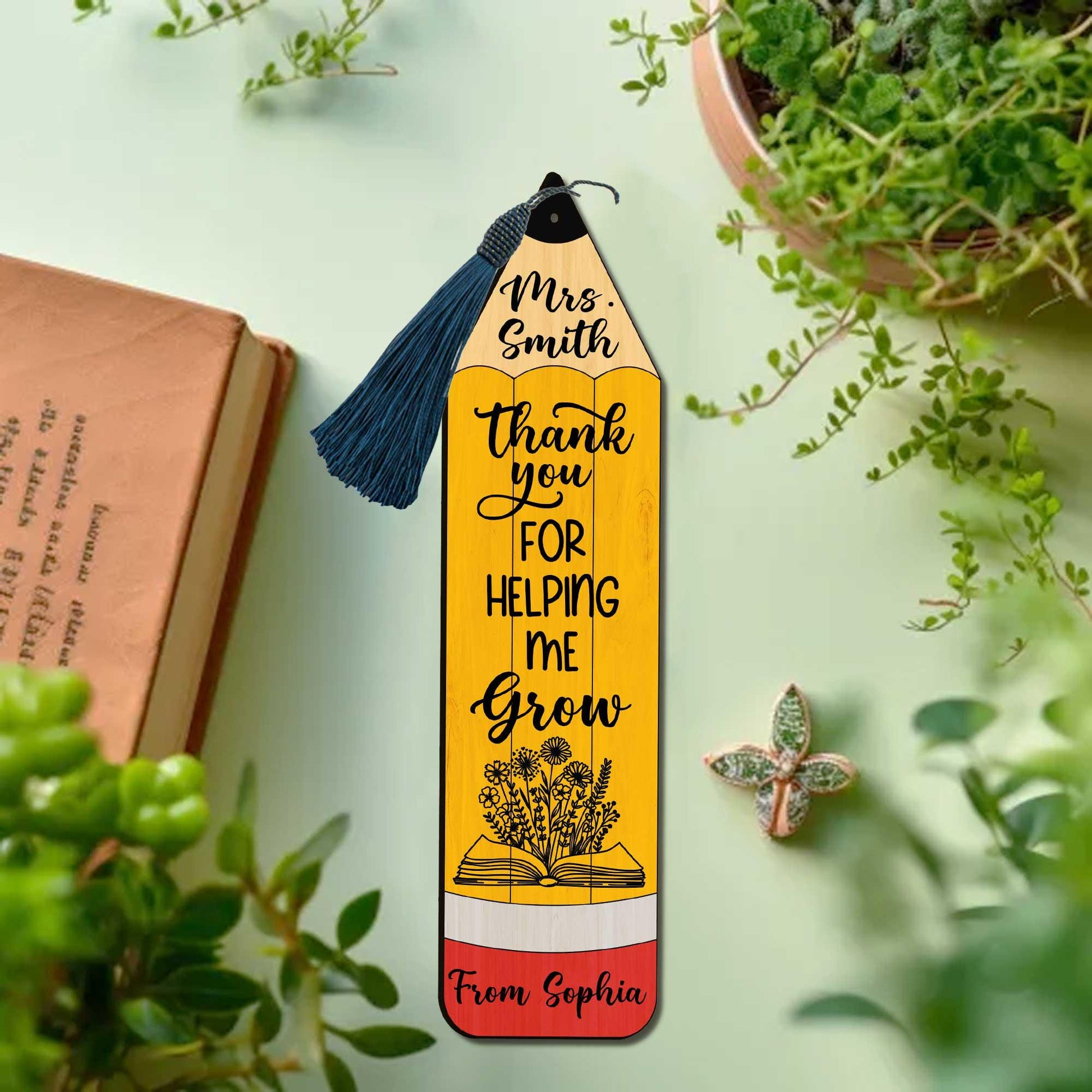Personalized Teacher Bookmarks, Bookmark for Teacher, Thank You Gift Teacher's Day Gift, Custom Gifts for Teacher, Teacher Appreciation Gift