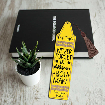 Custom Teacher Bookmarks, Thank You Gift for Teacher, Back to School Gift, Custom Bookmark Gifts for Teacher, Teacher Appreciation Gift
