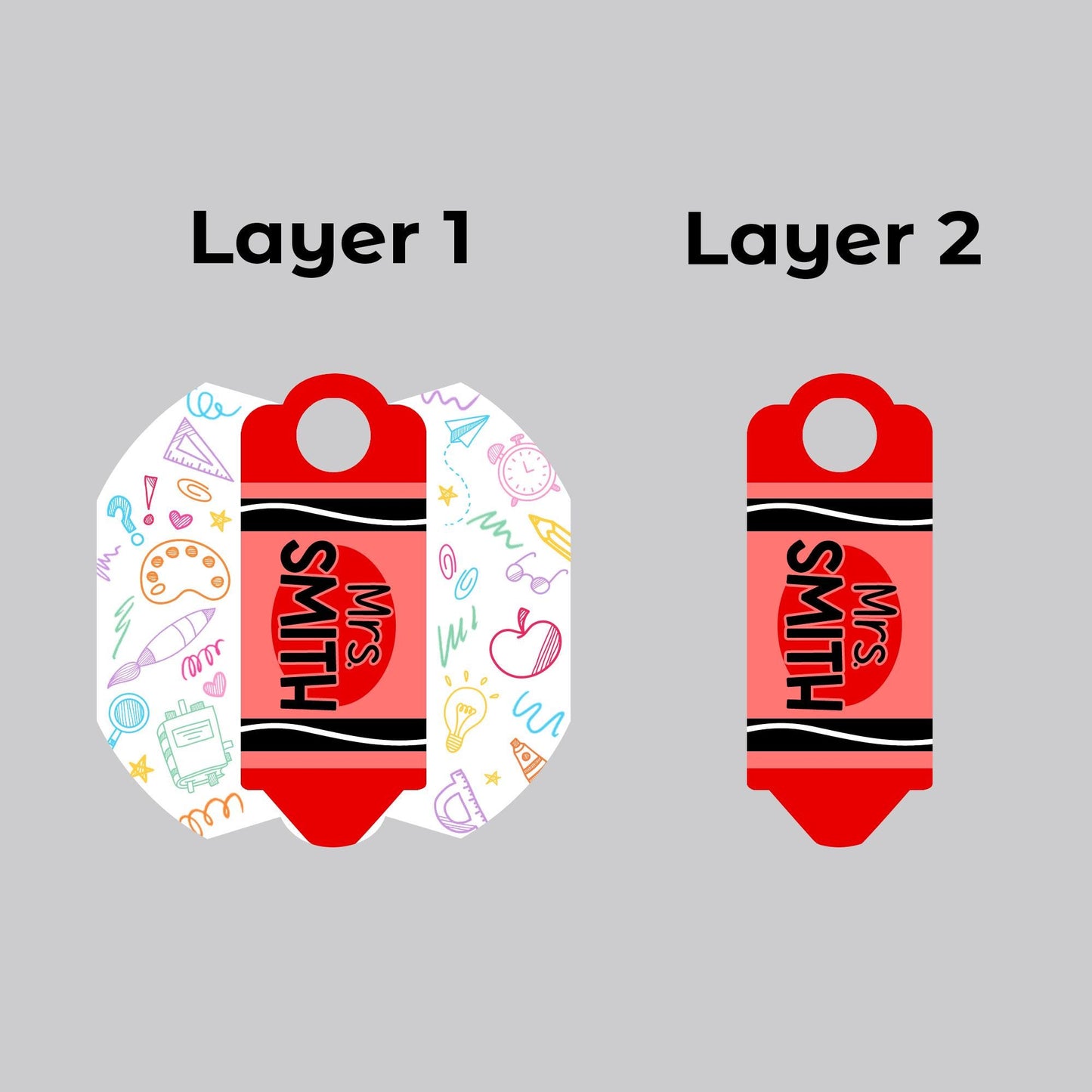 Custom Pencil Tumbler Name Tag, 40oz/30oz Tumbler Lid Name Tag, Teacher Name Tumbler Plate Topper, Back To School, Teacher Appreciation Gift