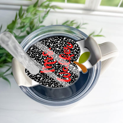 Personalized Apple Topper 40oz/30oz, Custom Tumbler Name Tag, Teacher Stanley Name Plate, Back To School Gift, Teacher Appreciation Gift