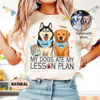 My Dog Ate My Lesson Plan Custom Teacher Shirt Pet Photo, Funny Teacher, Back To School, Dog Mom Teacher Life, Teacher Appreciation Gift