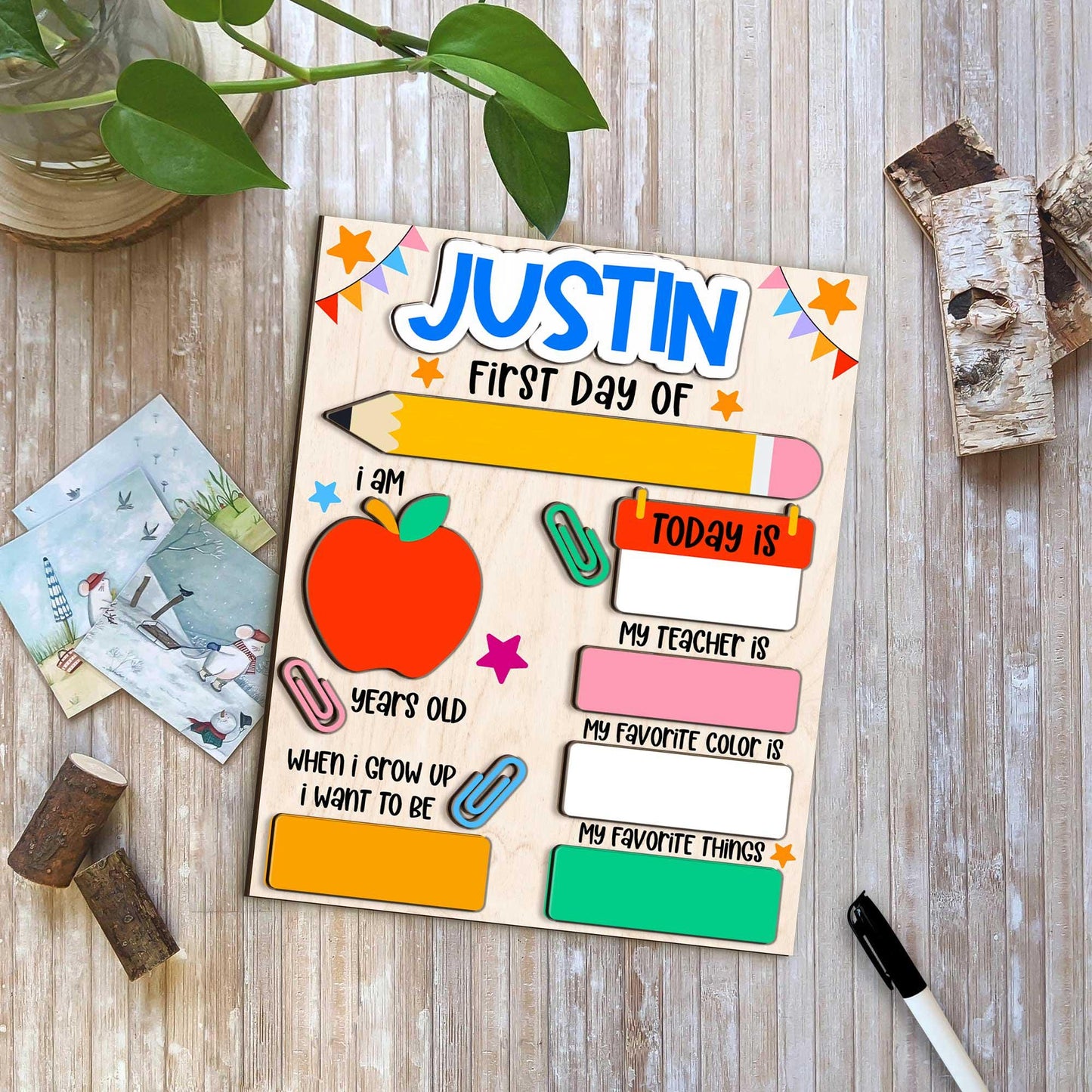 Back to School Sign, First Day of School Sign, Preschool Kindergarten 1st Day of School Sign, School Board, First And Last Day School Sign