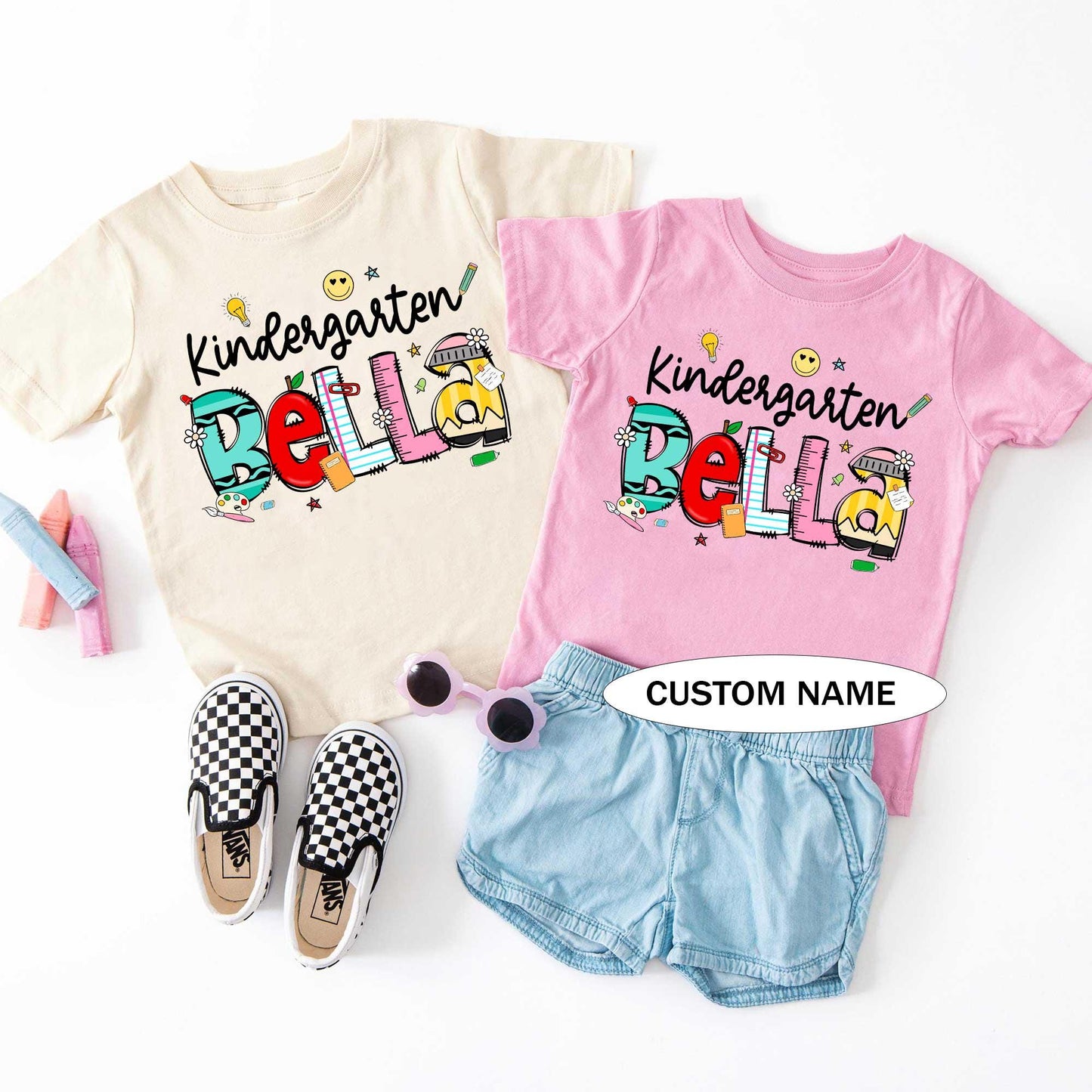 Personalized Teacher Shirt Back To School Shirt, Custom Teacher School Pattern Shirt, First Day Of School 1st Day, Teacher Appreciation Gift