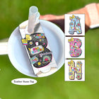 Personalized Tumbler Name Plate Composition Book, Teacher Gifts, 40oz/30oz Tumbler Lid Name Tag, Back To School, Teacher Appreciation Gift