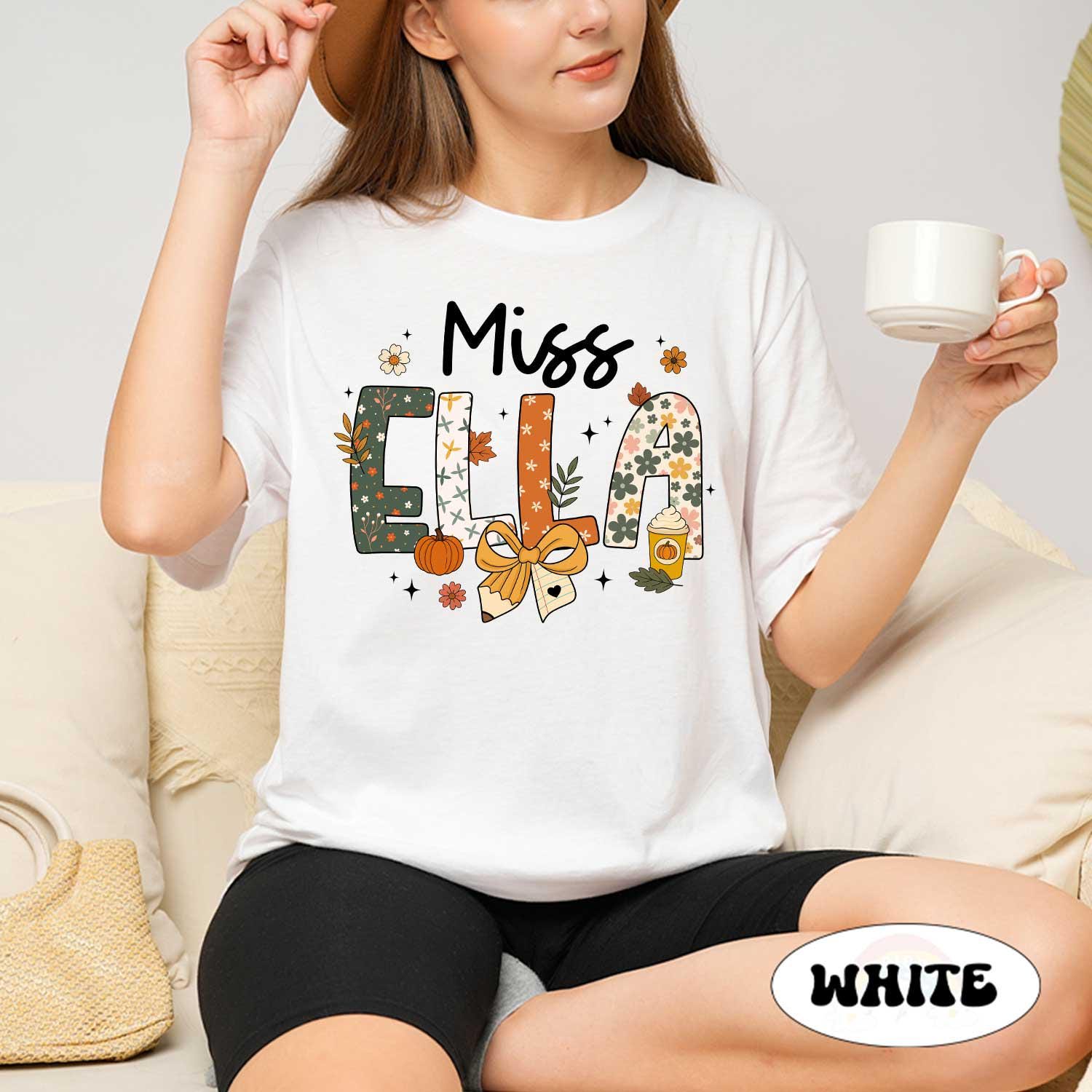 Personalized Teacher Fall Shirt, Teacher Pumpkin Fall Shirt, Fall Teacher Shirt, Teacher Thanksgiving Sweatshirt, Teacher Appreciation Gift