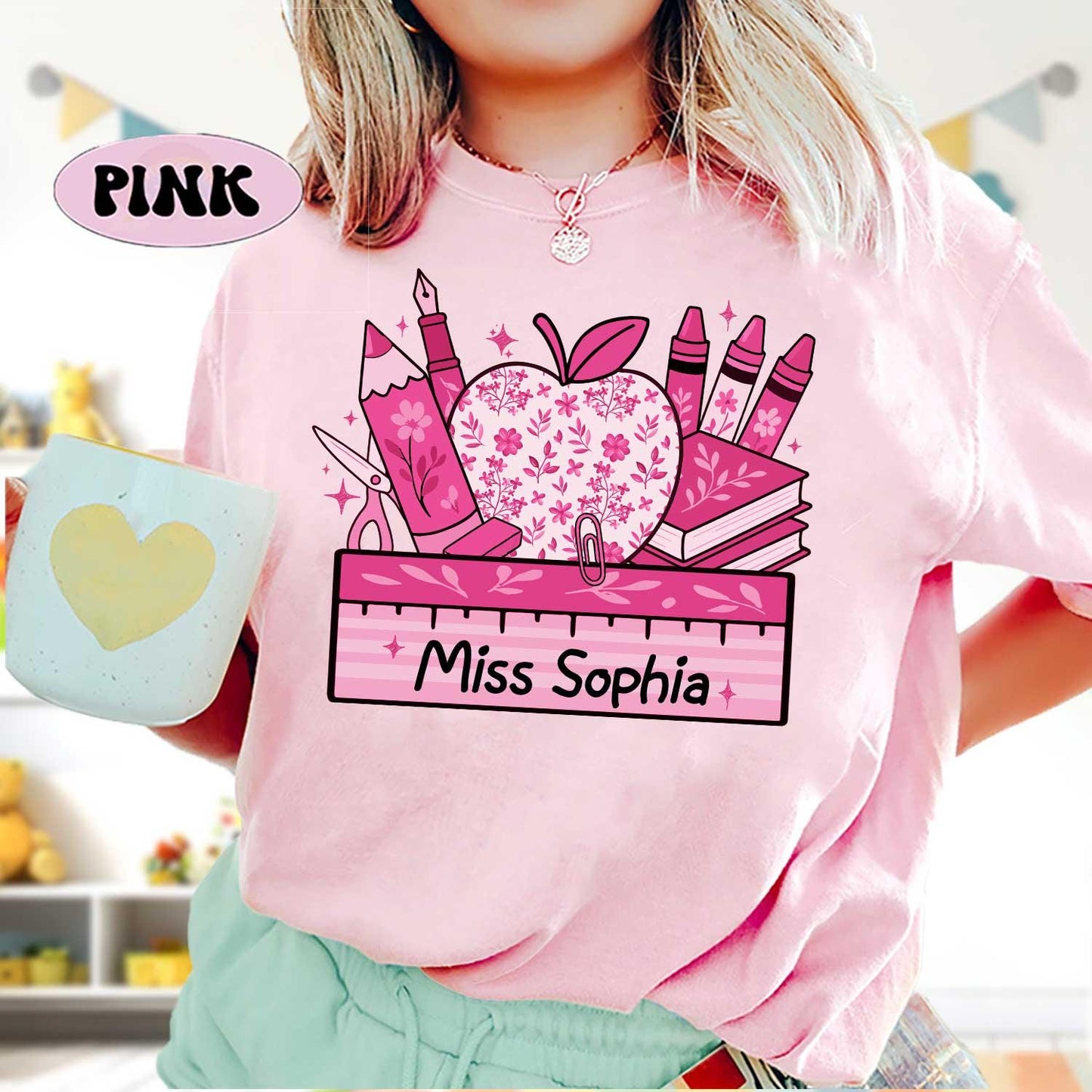 Personalized Teacher Shirt, Custom Teacher School Supplies Shirt, Back To School Shirt, First Day Of School, Teacher Appreciation Gifts