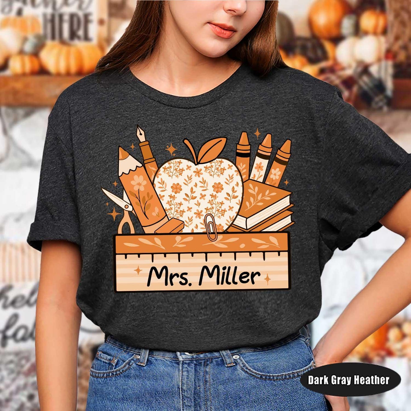 Personalized Teacher Shirt, Custom Teacher School Supplies Shirt, Back To School Shirt, First Day Of School, Teacher Appreciation Gifts