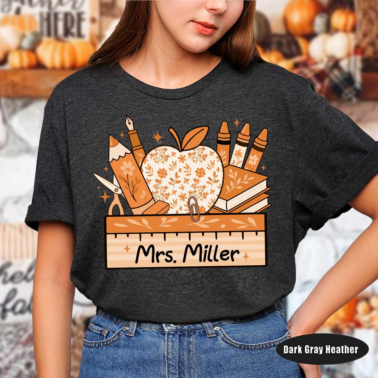 Personalized Teacher Shirt, Custom Teacher School Supplies Shirt, Back To School Shirt, First Day Of School, Teacher Appreciation Gifts