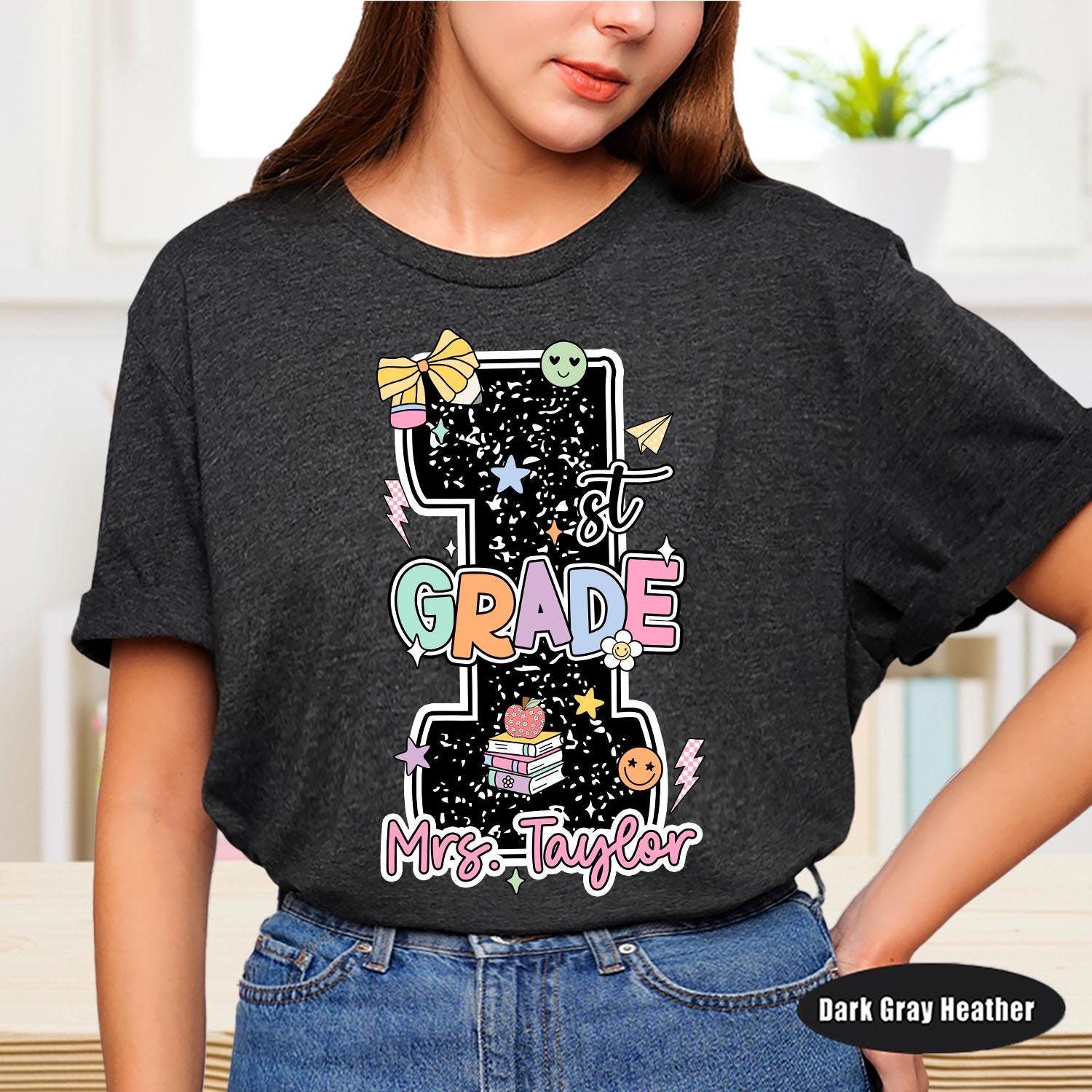 Back to School Shirts, 1st Grade Teacher Shirt, Custom First Grade Teacher Shirt, First Grade Dream Team Shirt, Teacher Appreciation Gift