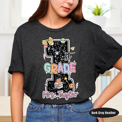 Back to School Shirts, 1st Grade Teacher Shirt, Custom First Grade Teacher Shirt, First Grade Dream Team Shirt, Teacher Appreciation Gift