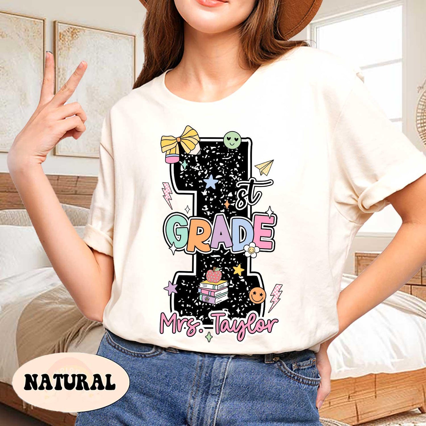 Back to School Shirts, 1st Grade Teacher Shirt, Custom First Grade Teacher Shirt, First Grade Dream Team Shirt, Teacher Appreciation Gift