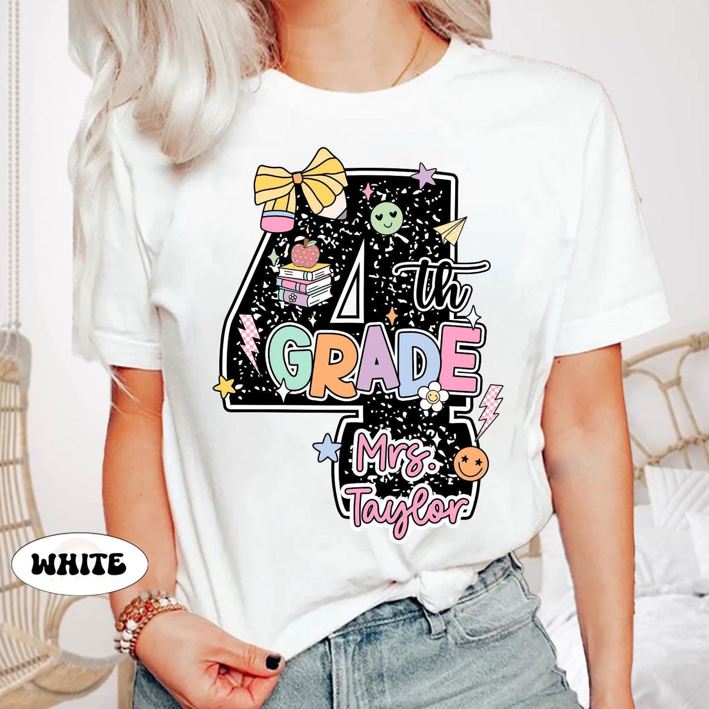 Custom Fourth Grade Teacher Shirt, 4th Grade Teacher Shirt, Teacher Team Shirt, 4th Grade TShirt, Back To School, Teacher Appreciation Gift