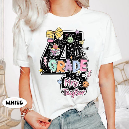 Custom Fourth Grade Teacher Shirt, 4th Grade Teacher Shirt, Teacher Team Shirt, 4th Grade TShirt, Back To School, Teacher Appreciation Gift