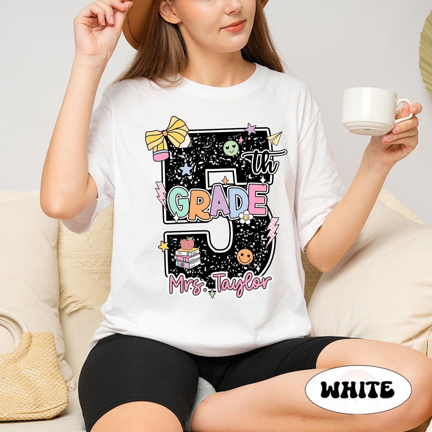 Custom Fifth Grade Teacher Shirt, 5th Grade Teacher Shirt, Personalized Teacher Shirt, Back To School Shirt, Teacher Appreciation Gift