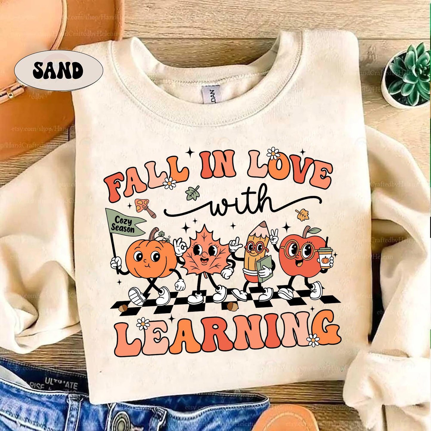 Teacher Shirt, Back To School Autumn Shirt, Teacher Appreciation Gift, Retro Fall Teacher Shirt, Teacher Gift Shirt, Kindergarten Teacher