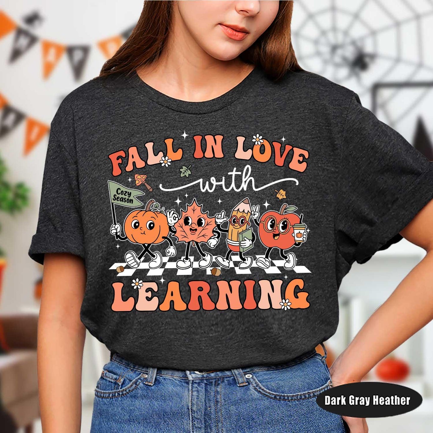 Teacher Shirt, Back To School Autumn Shirt, Teacher Appreciation Gift, Retro Fall Teacher Shirt, Teacher Gift Shirt, Kindergarten Teacher