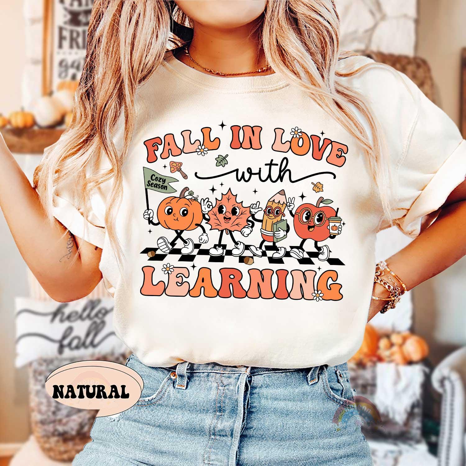 Teacher Shirt, Back To School Autumn Shirt, Teacher Appreciation Gift, Retro Fall Teacher Shirt, Teacher Gift Shirt, Kindergarten Teacher
