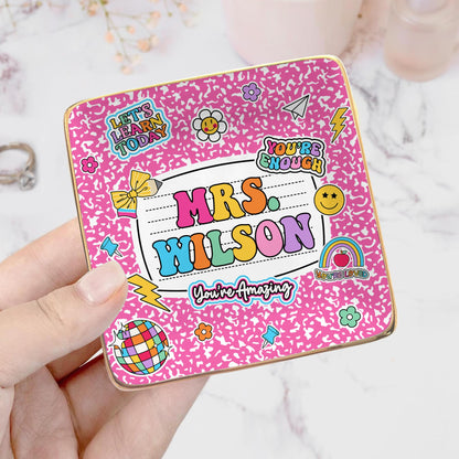 Teacher Appreciation Gift, Custom Jewelry Dish Teacher Gift, Gifts for Teachers, End of Year Gift, Thank You Teacher Gifts, Christmas Gifts