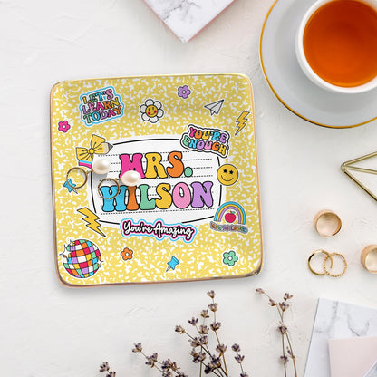 Teacher Appreciation Gift, Custom Jewelry Dish Teacher Gift, Gifts for Teachers, End of Year Gift, Thank You Teacher Gifts, Christmas Gifts