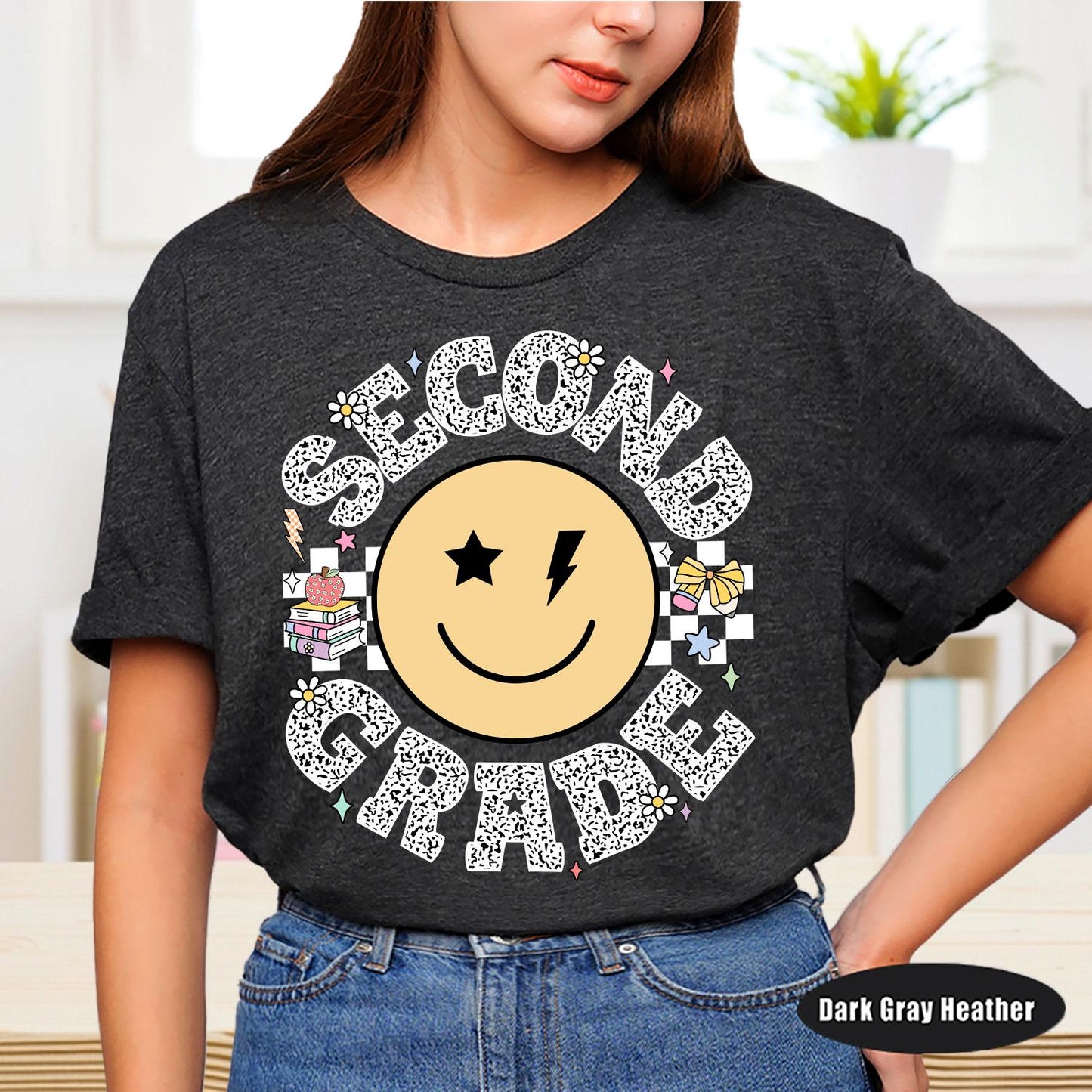 Custom Second Grade Teacher Shirt, 2nd Grade Teacher Shirt, Custom Teacher Name Shirt, Back To School Shirt, Teacher Appreciation Gift