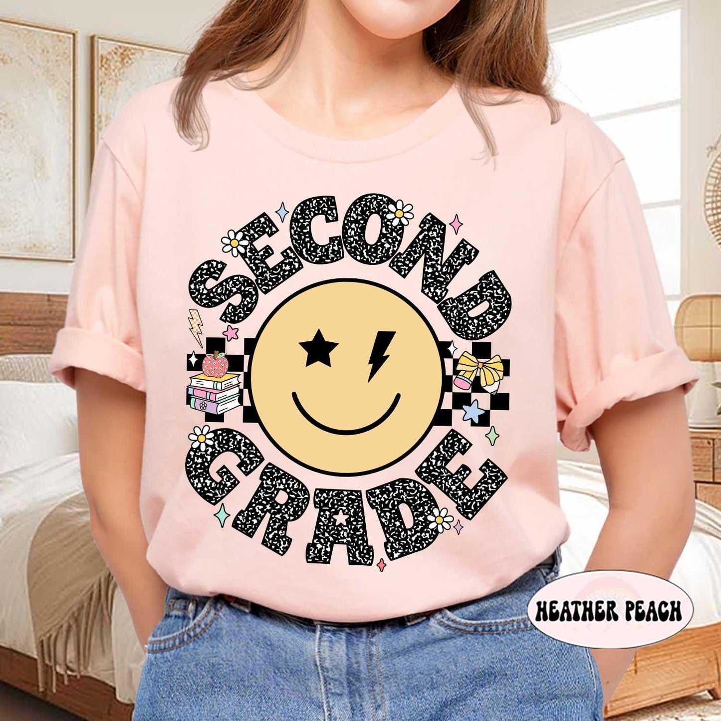 Custom Second Grade Teacher Shirt, 2nd Grade Teacher Shirt, Custom Teacher Name Shirt, Back To School Shirt, Teacher Appreciation Gift