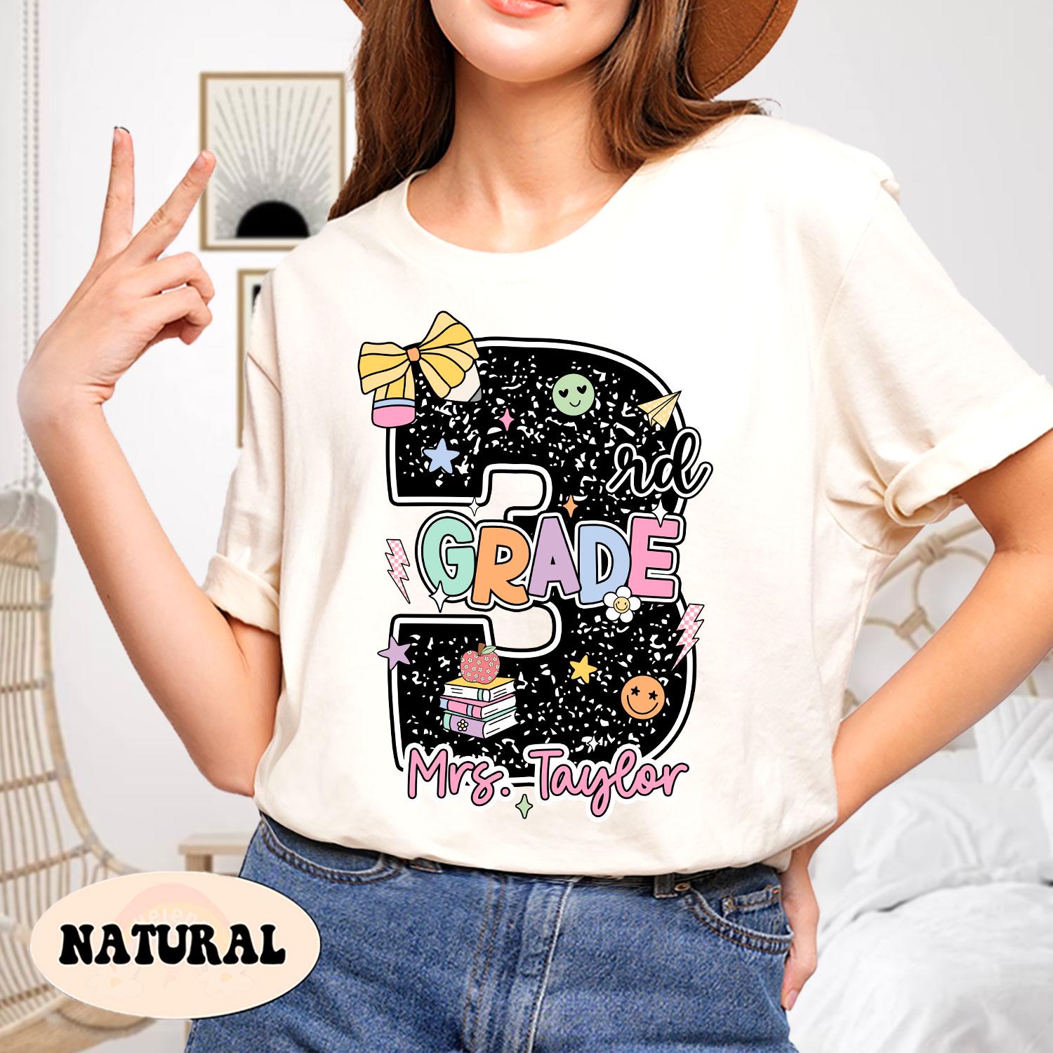 3rd Grade Teacher Shirt, Custom Third Grade Teacher Shirt, 3rd Grade Team, Back To School, Custom Teacher Shirt, Teacher Appreciation Gift