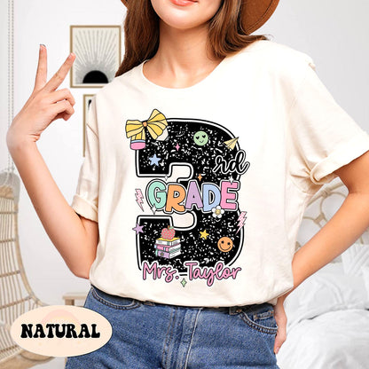 3rd Grade Teacher Shirt, Custom Third Grade Teacher Shirt, 3rd Grade Team, Back To School, Custom Teacher Shirt, Teacher Appreciation Gift