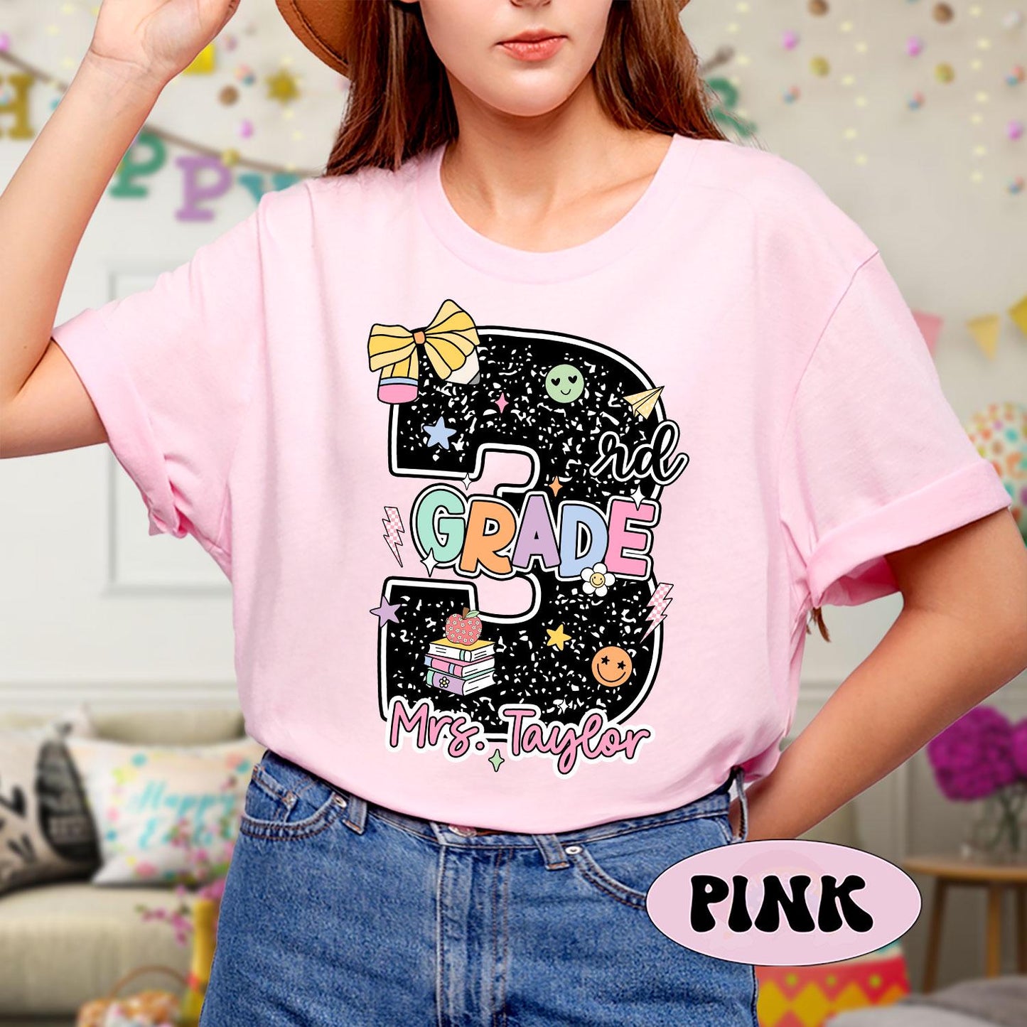 3rd Grade Teacher Shirt, Custom Third Grade Teacher Shirt, 3rd Grade Team, Back To School, Custom Teacher Shirt, Teacher Appreciation Gift