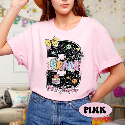 3rd Grade Teacher Shirt, Custom Third Grade Teacher Shirt, 3rd Grade Team, Back To School, Custom Teacher Shirt, Teacher Appreciation Gift