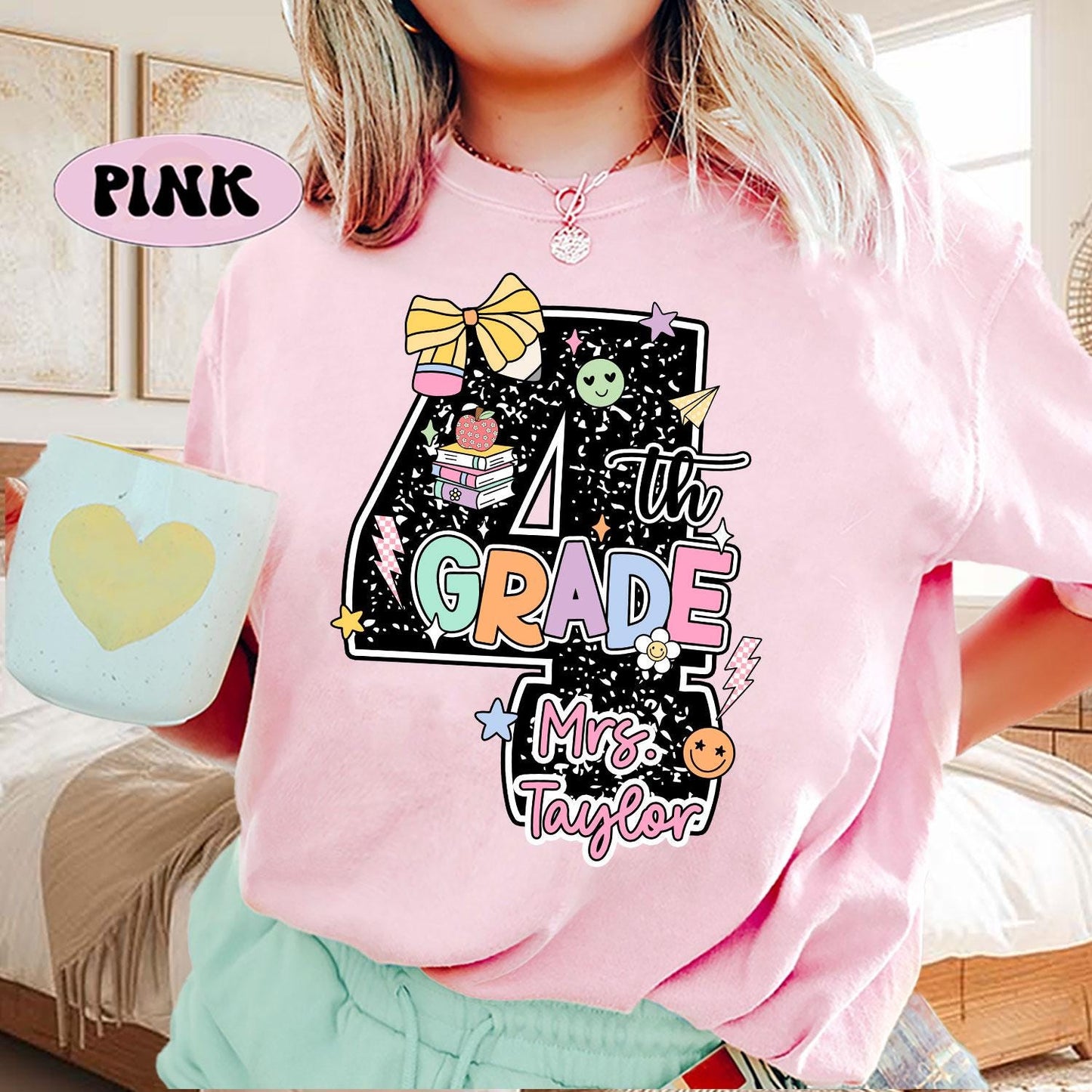 Custom Fourth Grade Teacher Shirt, 4th Grade Teacher Shirt, Teacher Team Shirt, 4th Grade TShirt, Back To School, Teacher Appreciation Gift