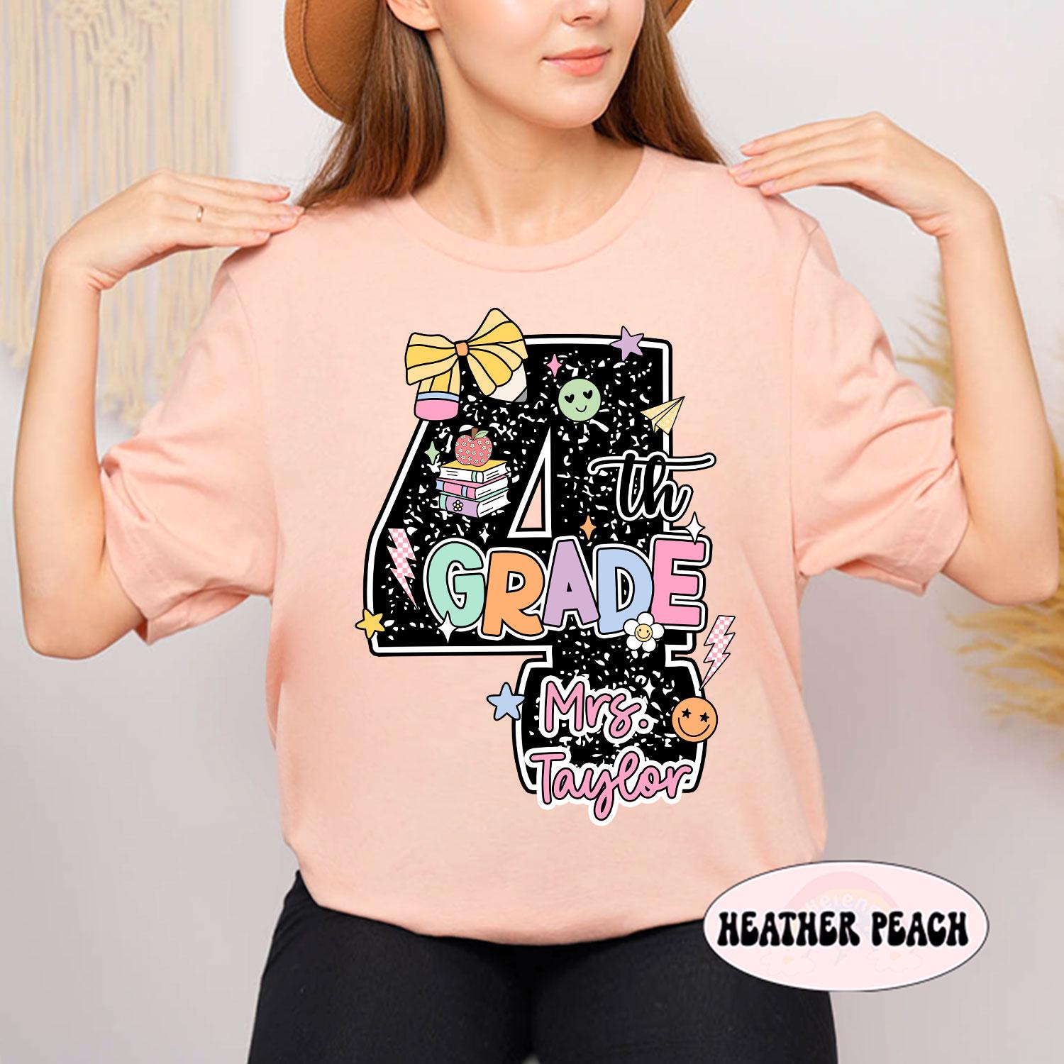 Custom Fourth Grade Teacher Shirt, 4th Grade Teacher Shirt, Teacher Team Shirt, 4th Grade TShirt, Back To School, Teacher Appreciation Gift