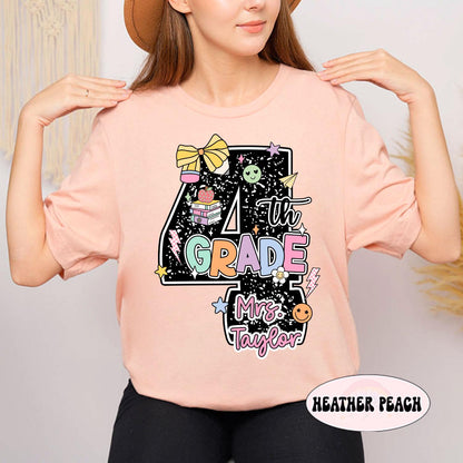 Custom Fourth Grade Teacher Shirt, 4th Grade Teacher Shirt, Teacher Team Shirt, 4th Grade TShirt, Back To School, Teacher Appreciation Gift