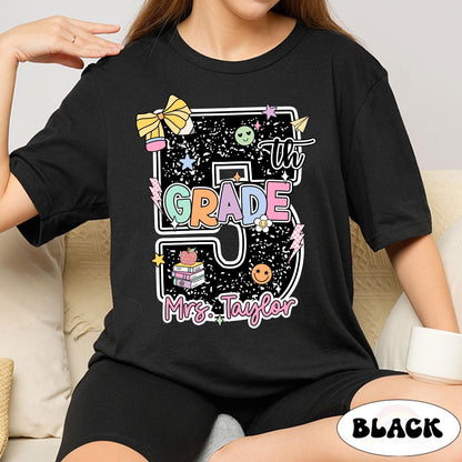 Custom Fifth Grade Teacher Shirt, 5th Grade Teacher Shirt, Personalized Teacher Shirt, Back To School Shirt, Teacher Appreciation Gift