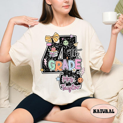 Custom Fourth Grade Teacher Shirt, 4th Grade Teacher Shirt, Teacher Team Shirt, 4th Grade TShirt, Back To School, Teacher Appreciation Gift