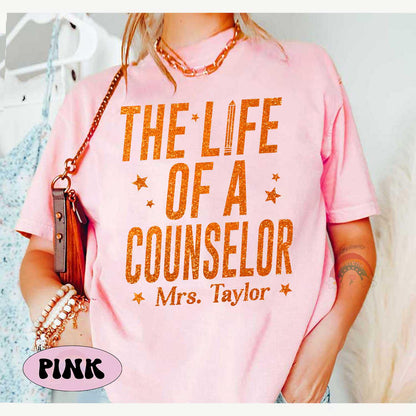 Custom The Life of A Counselor Shirt, School Counselor Shirt, In My Era Shirt, Back To School, Counselor Gift, Counselor Appreciation Gift