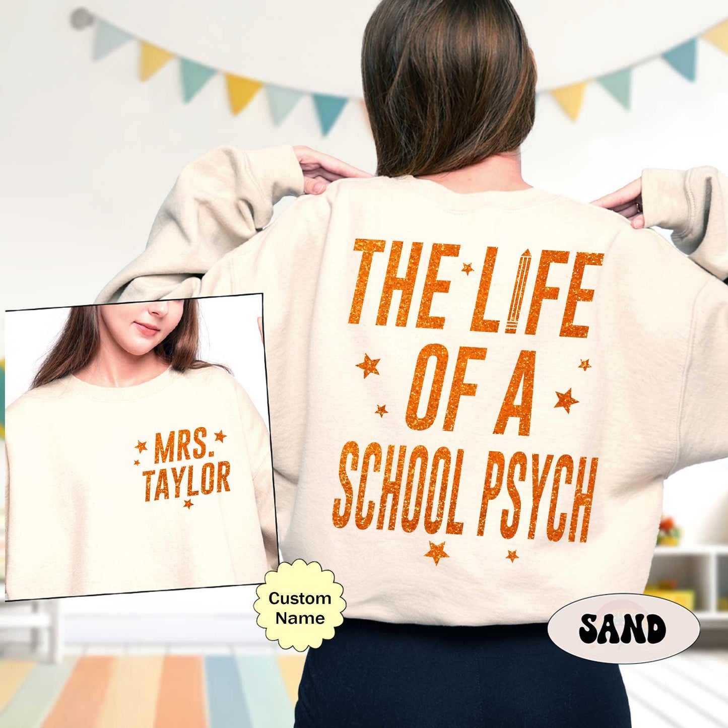 Custom School Psych Shirt, The Life of A School Psych, In My Era Shirt, Back To School, School Psychologist Gift, Trendy School Psych Shirt