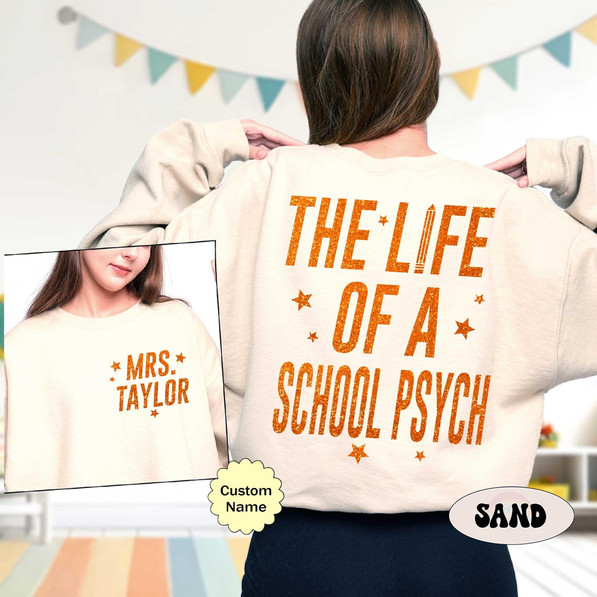 Custom School Psych Shirt, The Life of A School Psych, In My Era Shirt, Back To School, School Psychologist Gift, Trendy School Psych Shirt