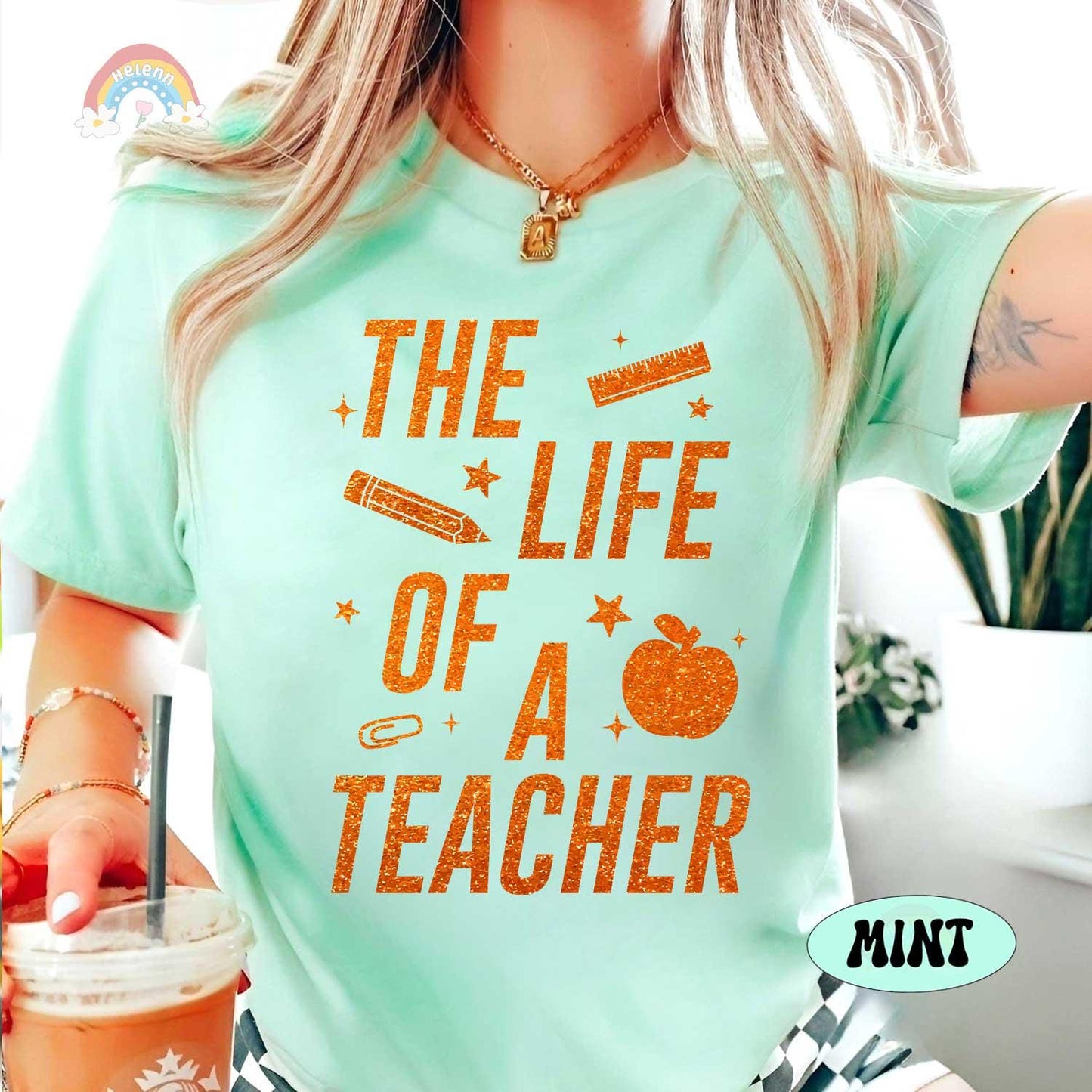 The Life of A Teacher Custom Teacher Shirt, Teacher Showgirl Funny Teacher Tee, Teacher Life, Back To School, Teacher Appreciation Gift
