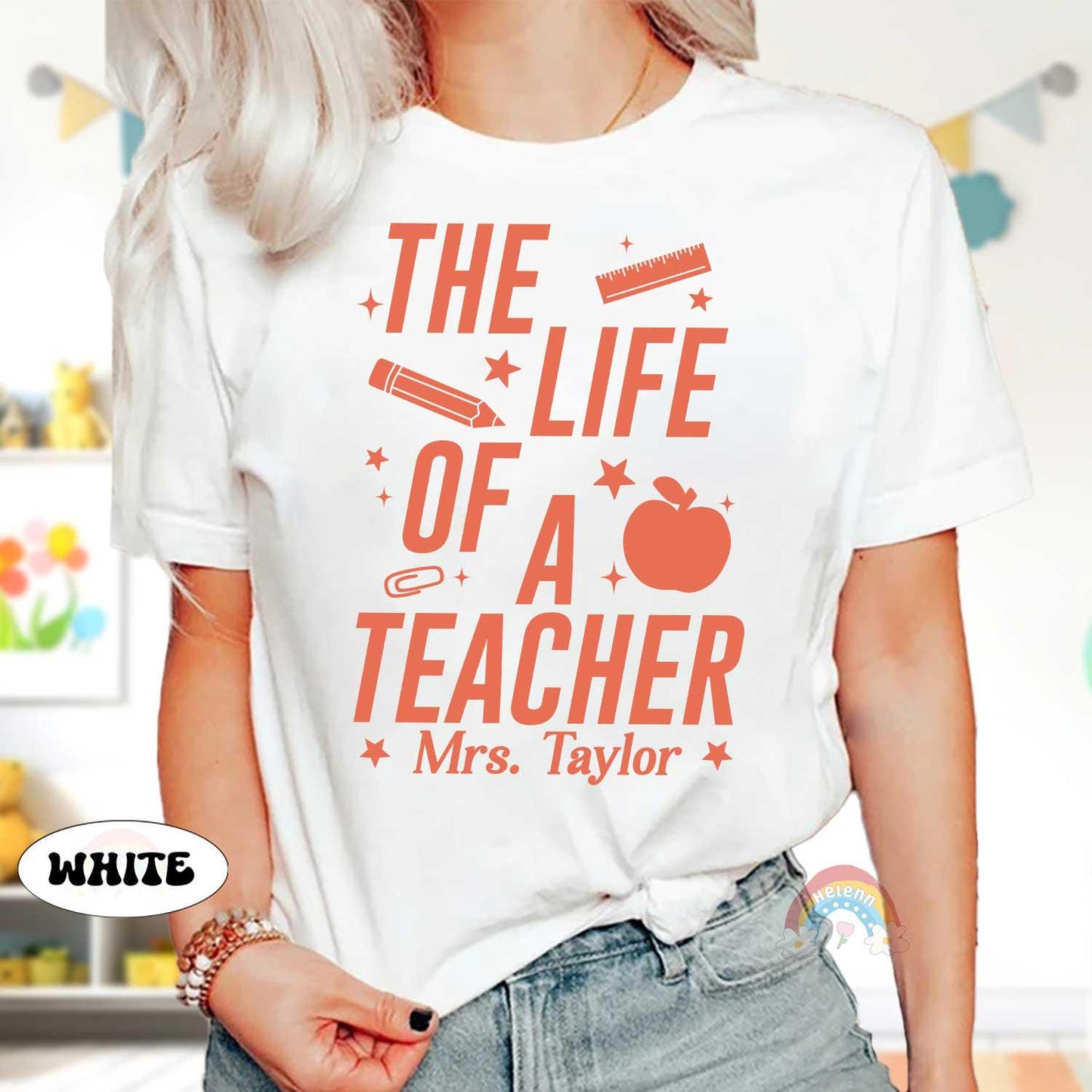 Personalized Teacher Shirt The Life of A Teacher, Teacher Showgirl Funny Teacher Tee Teacher Life, Back To School, Teacher Appreciation Gift