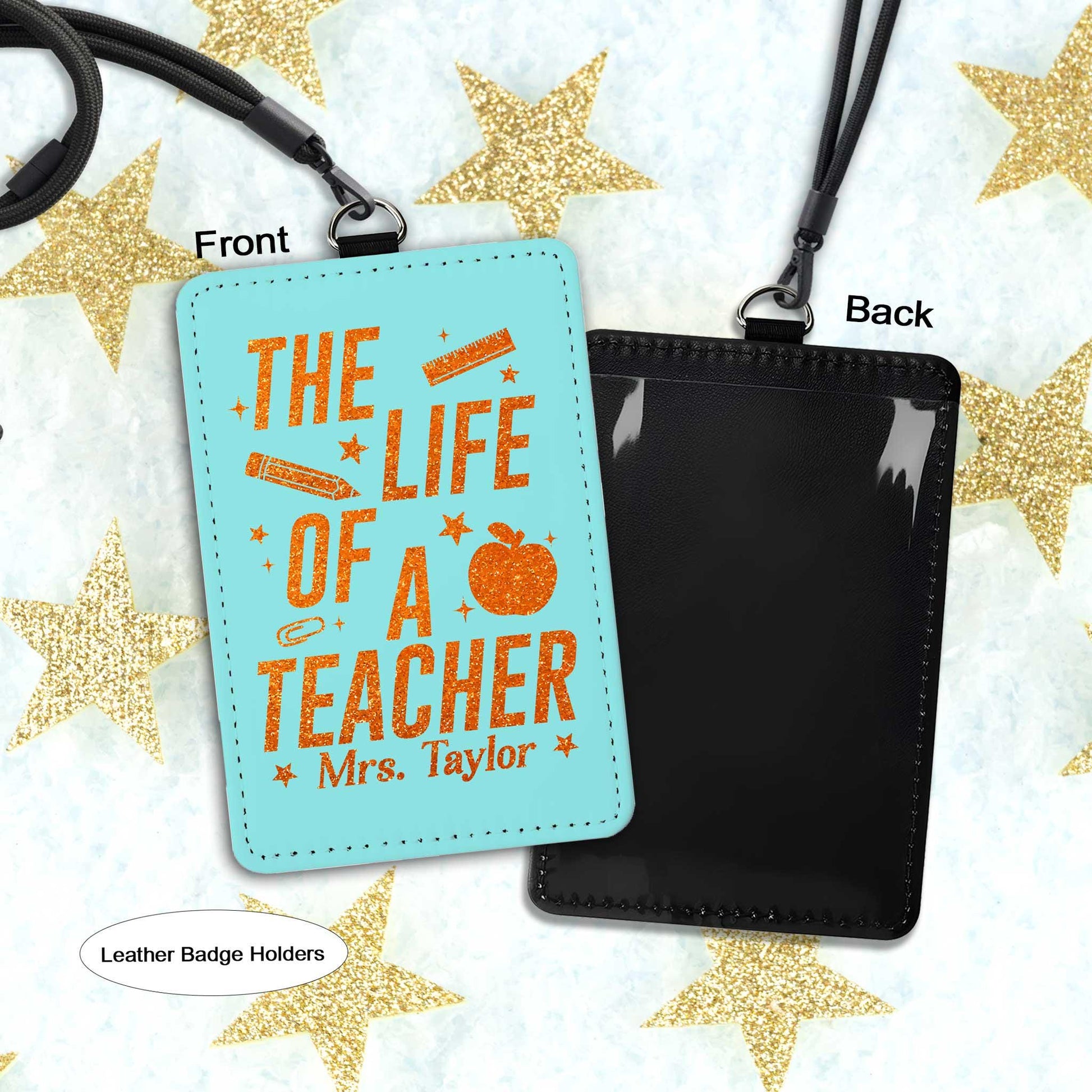 Personalized Teacher ID Badge Holder, The Life of A Teacher Badge Holder, Funny Teacher Showgirl, Teacher Appreciation Gift, Back To School