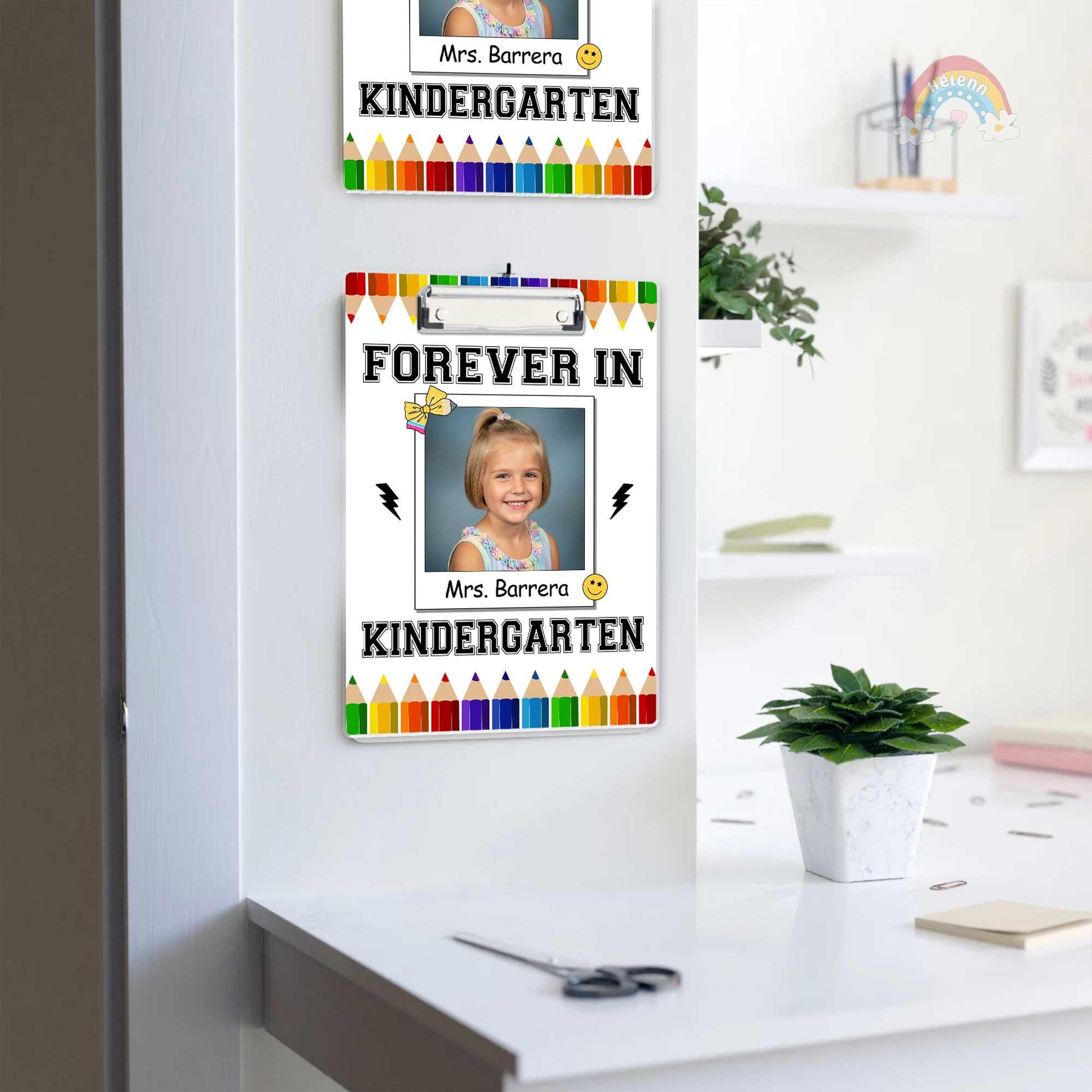 Custom Teacher Clipboard With Name Forever A Firstie, Personalized Teacher Gift, Back To School, Christmas Gift, Teacher Appreciation Gifts