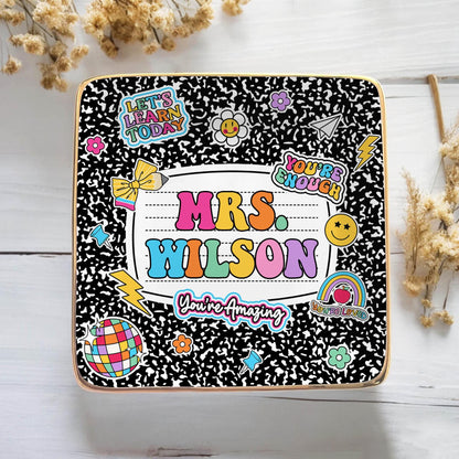 Teacher Appreciation Gift, Custom Jewelry Dish Teacher Gift, Gifts for Teachers, End of Year Gift, Thank You Teacher Gifts, Christmas Gifts