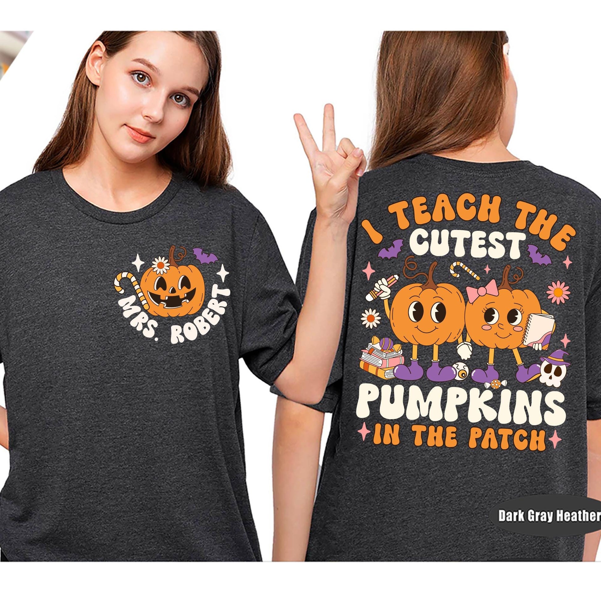 Teacher Halloween Shirt, I Teach The Cutest Pumpkins In The Patch, Spooky Teacher Shirt, Pumpkin Teacher Shirt, Teacher Halloween Gift