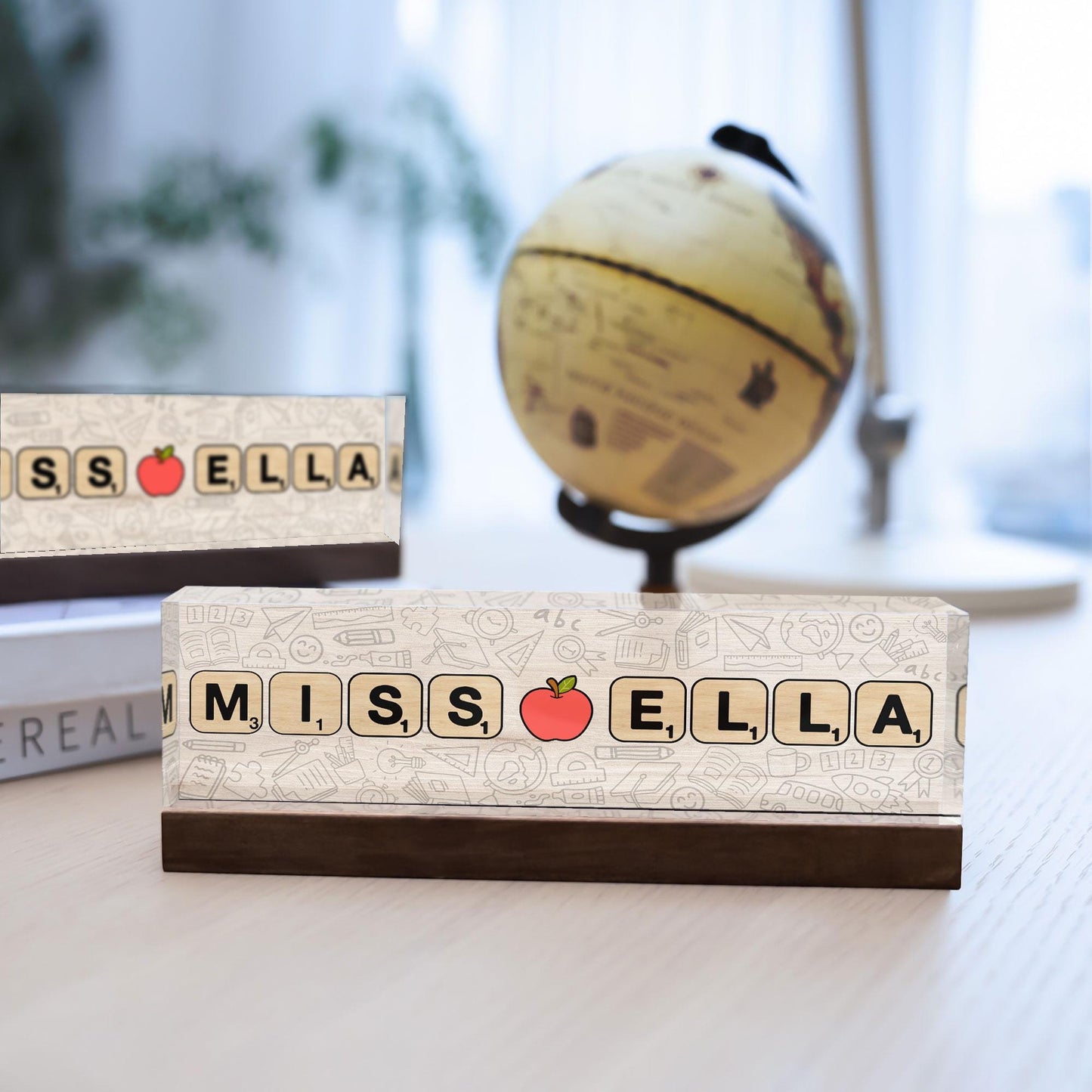 Custom Teacher Acrylic Name Plate Teacher Sign, Teacher Name Acrylic Desk Plaque, Teacher Appreciation Gift, Teacher Gift, Back To School