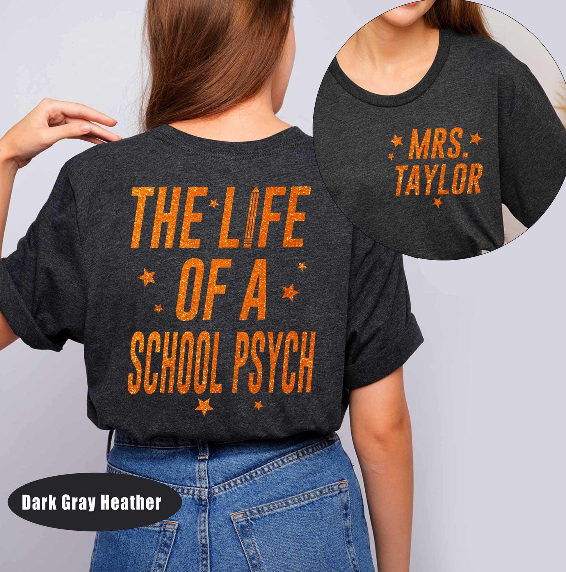Custom School Psych Shirt, The Life of A School Psych, In My Era Shirt, Back To School, School Psychologist Gift, Trendy School Psych Shirt
