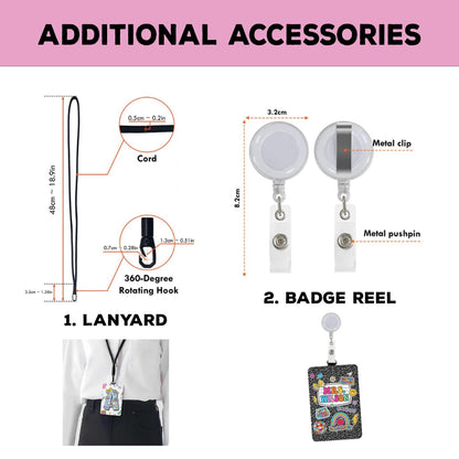 Personalized Teacher ID Badge Holder, The Life of A Teacher Badge Holder, Funny Teacher Showgirl, Teacher Appreciation Gift, Back To School