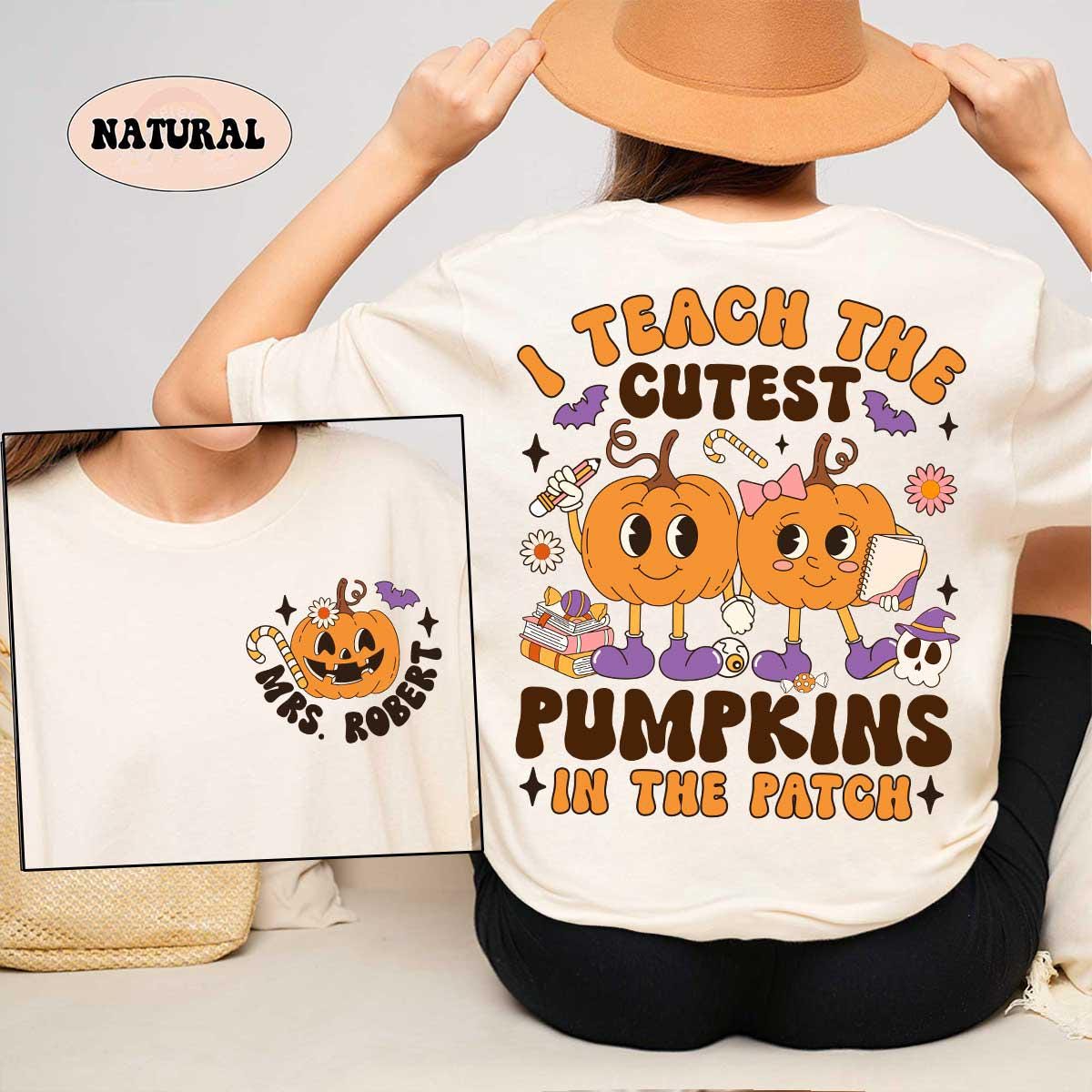 Teacher Halloween Shirt, I Teach The Cutest Pumpkins In The Patch, Spooky Teacher Shirt, Pumpkin Teacher Shirt, Teacher Halloween Gift