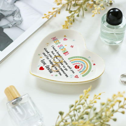 Nursery Teacher Appreciation Gift, Custom Nursery Rainbow TeacherJewelry Dish, Gifts for Teachers, Thank You Teacher Gifts, Christmas Gifts