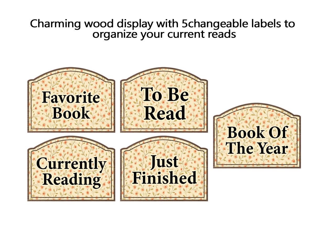 Personalized Wooden Book Tracker, Library Decor, Reading Lover Gift