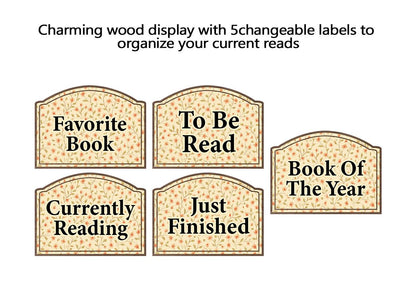 Personalized Wooden Book Tracker, Library Decor, Reading Lover Gift
